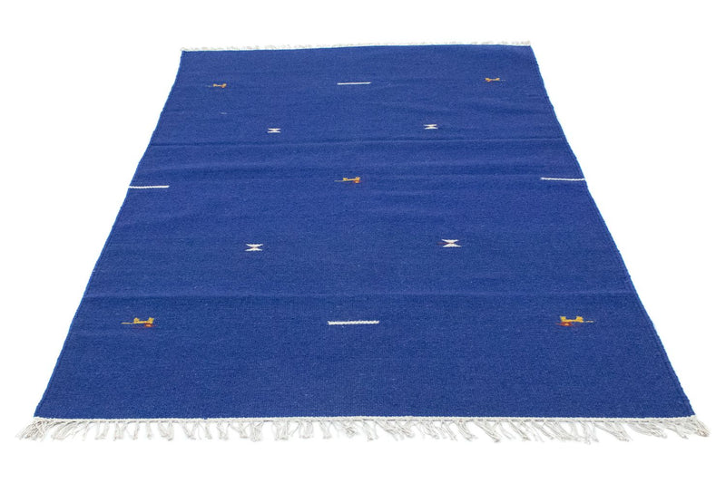 Kelim Modern Teppich 120x180cm - blau