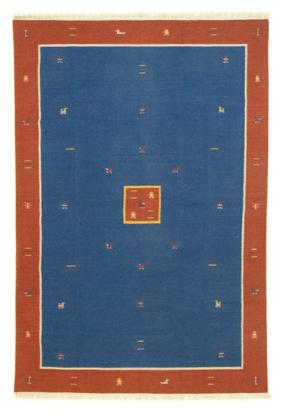 Kelim Modern Teppich 200x300cm - blau