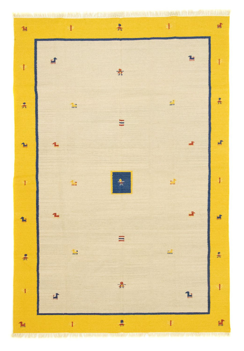 Kelim Modern Teppich 200x300cm - beige