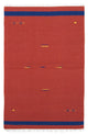 Kelim Modern Teppich 120x180cm - rot