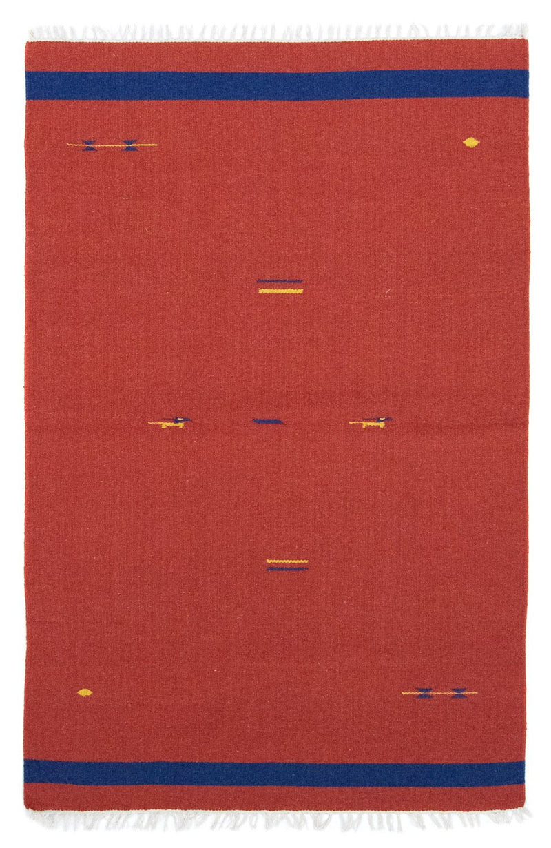 Kelim Modern Teppich 120x180cm - rot