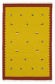Kelim Teppich - Trendy 120 x 180 cm - gelb