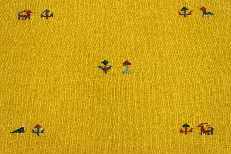 Kelim Teppich - Trendy 120 x 180 cm - gelb
