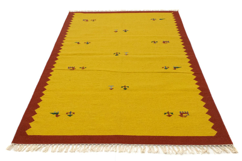 Kelim Teppich - Trendy 120 x 180 cm - gelb