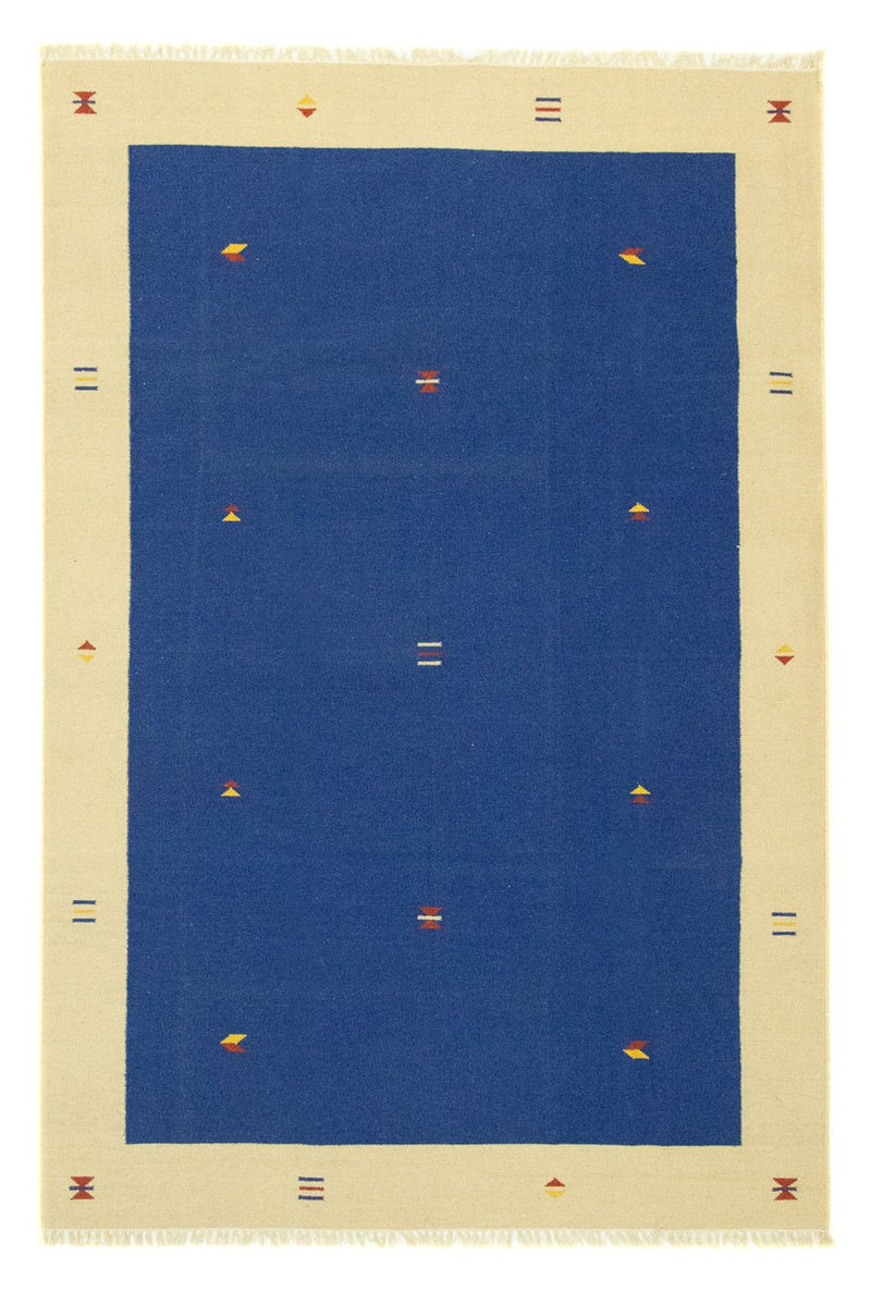 Kelim Modern Teppich 200x300cm - blau