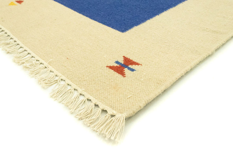 Kelim Modern Teppich 200x300cm - blau