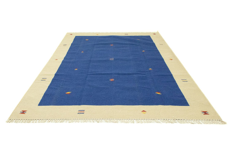 Kelim Modern Teppich 200x300cm - blau