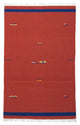 Kelim Modern Teppich 120x180cm - rot