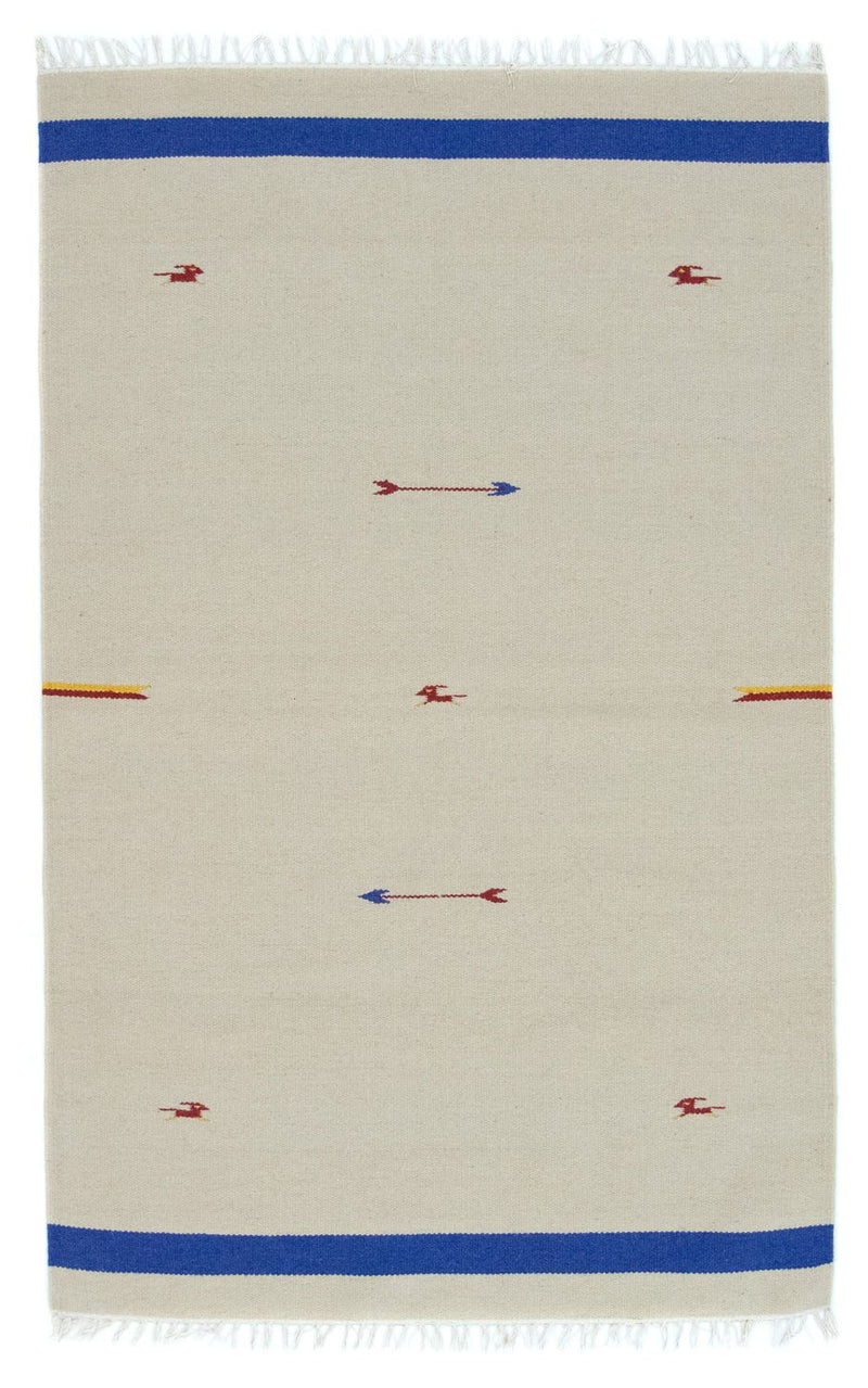 Kelim Teppich - Trendy 120 x 180 cm - beige