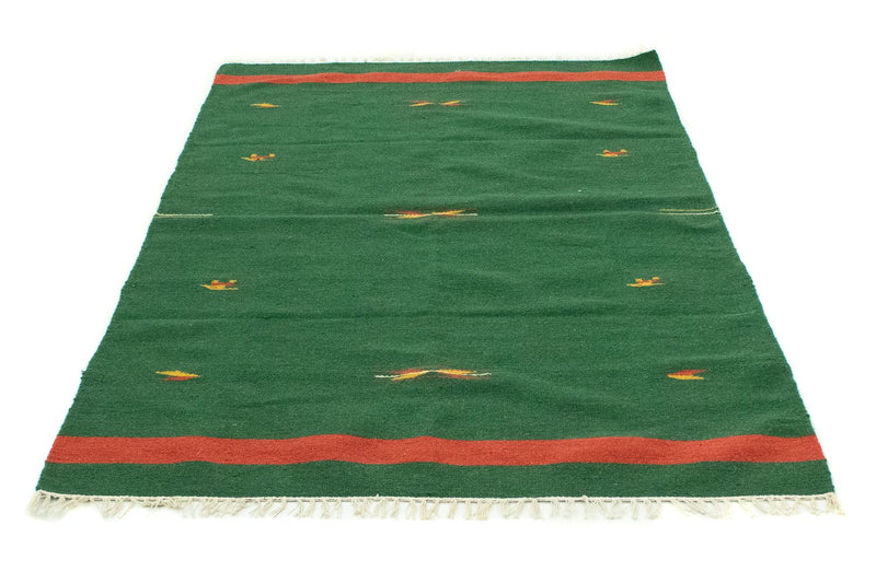 Kelim Teppich - Trendy 120 x 180 cm - dunkelgrün