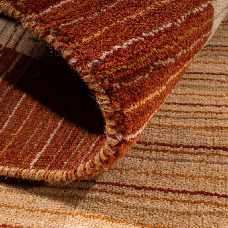Loribaft Loom Teppich 72x132cm - Wollteppich - beige