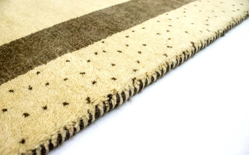 Loribaft Teppich Perser 122x184cm - Wollteppich - beige