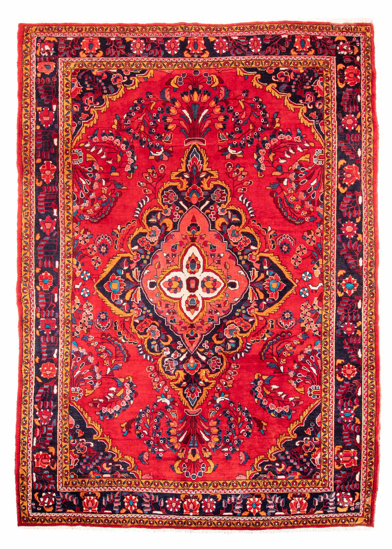 Hamadan Teppich 242x341cm - Perserteppich - rot