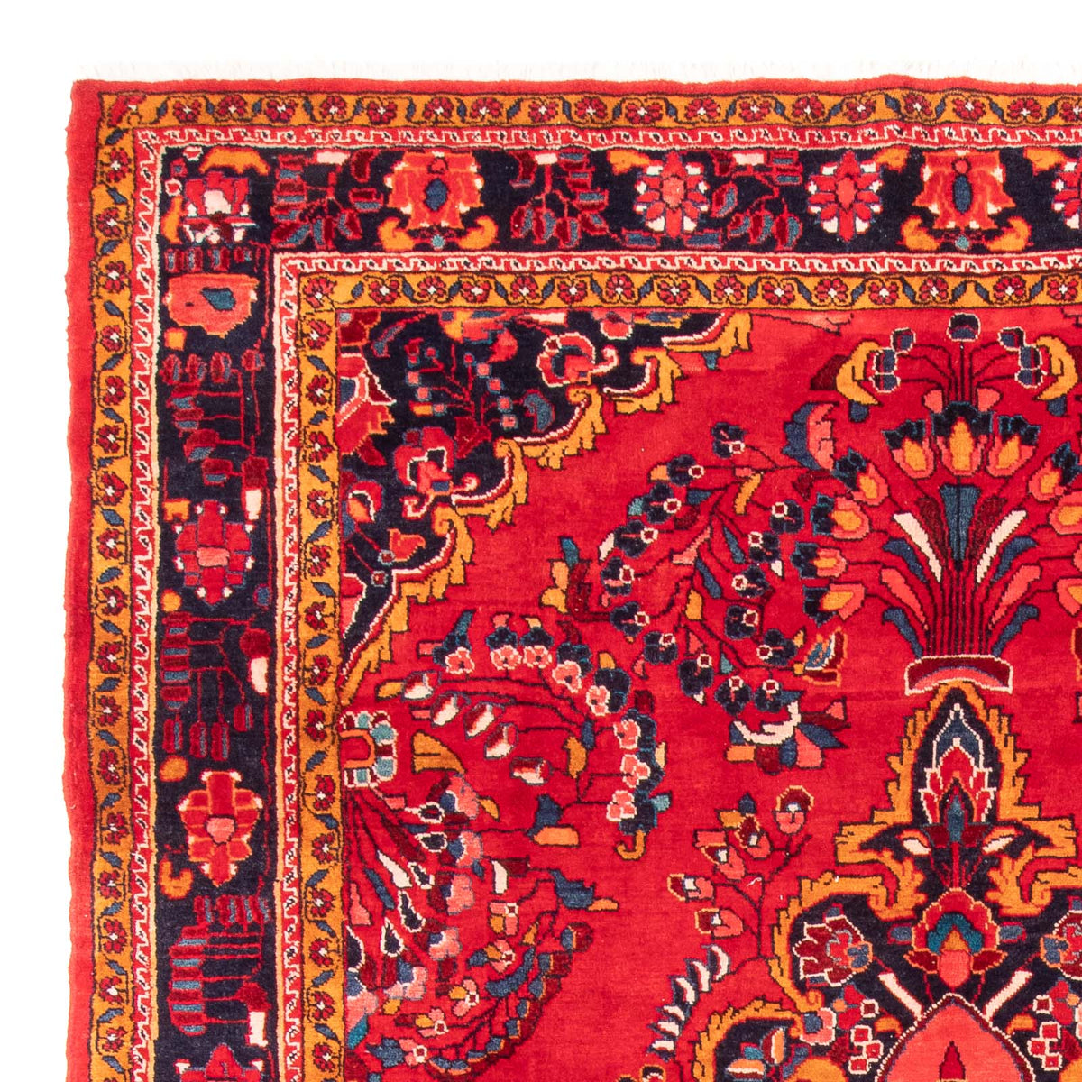 Hamadan Teppich 242x341cm - Perserteppich - rot