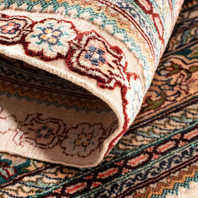 Hereke Teppich 62x91cm - Orientteppich - mehrfarbig