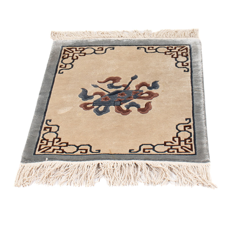 China Teppich 46x62cm - Orientteppich - beige