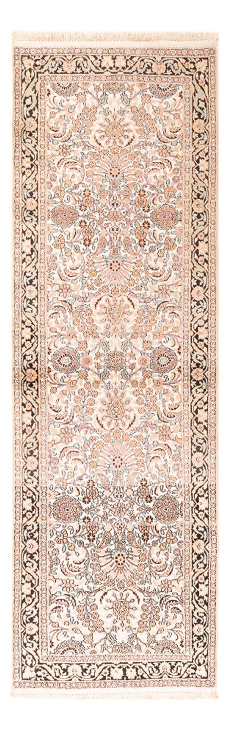 Kaschmir Seide Teppich 96x280cm - Orientteppich - rosa