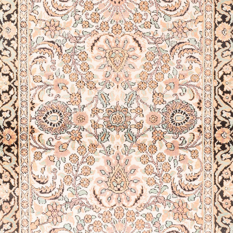 Kaschmir Seide Teppich 96x280cm - Orientteppich - rosa