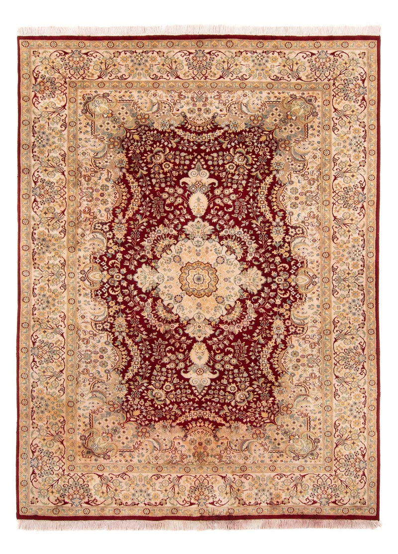 Indo Täbriz Teppich 185x285cm - Orientteppich - rot