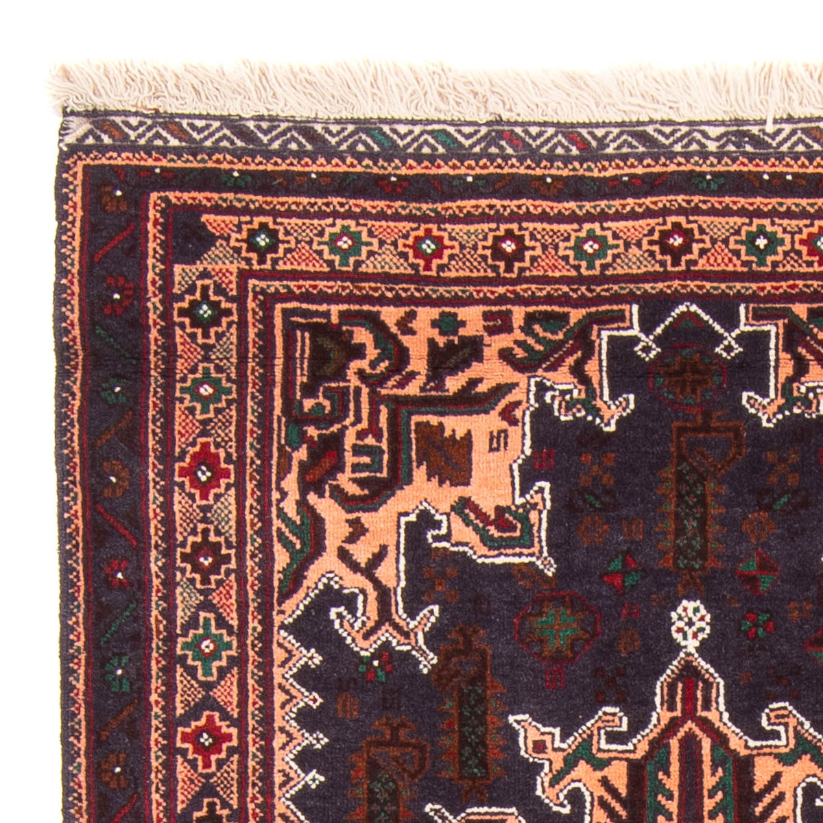 Belutsch Teppich 89x150cm - Orientteppich - dunkelblau
