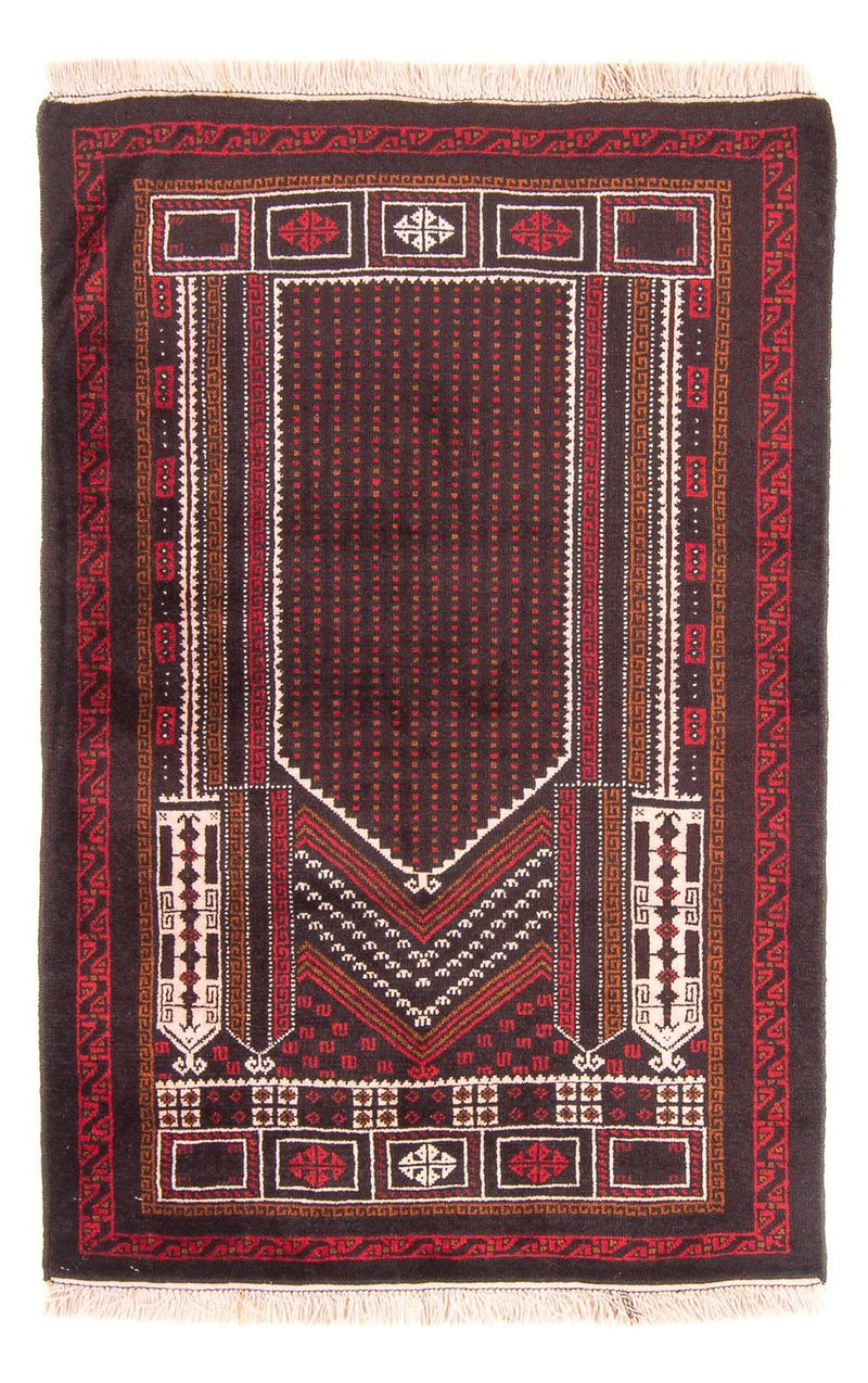 Belutsch Teppich - Gebetsteppich - 86 x 130 cm - dunkelblau