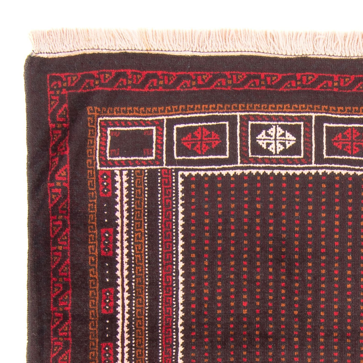 Belutsch Teppich - Gebetsteppich - 86 x 130 cm - dunkelblau