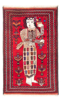Belutsch Teppich 92x145cm - Orientteppich - rot – product image