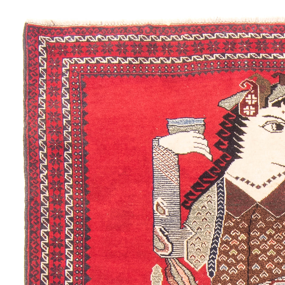 Belutsch Teppich 89x138cm - Orientteppich - rot