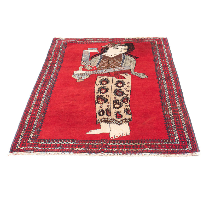 Belutsch Teppich 89x138cm - Orientteppich - rot