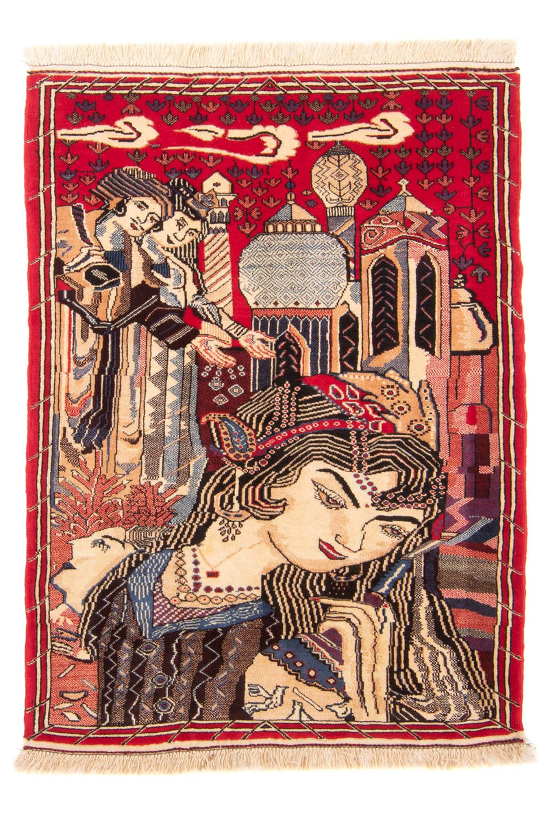 Belutsch Teppich 89x124cm - Orientteppich - mehrfarbig