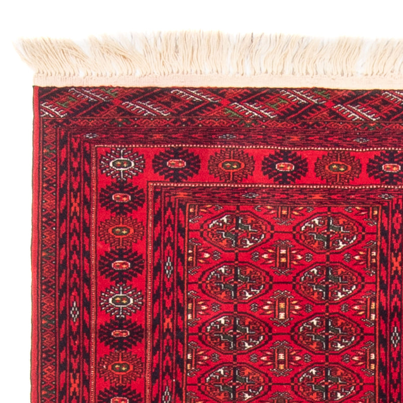 Afghan Teppich 80x200cm - Orientteppich - rot