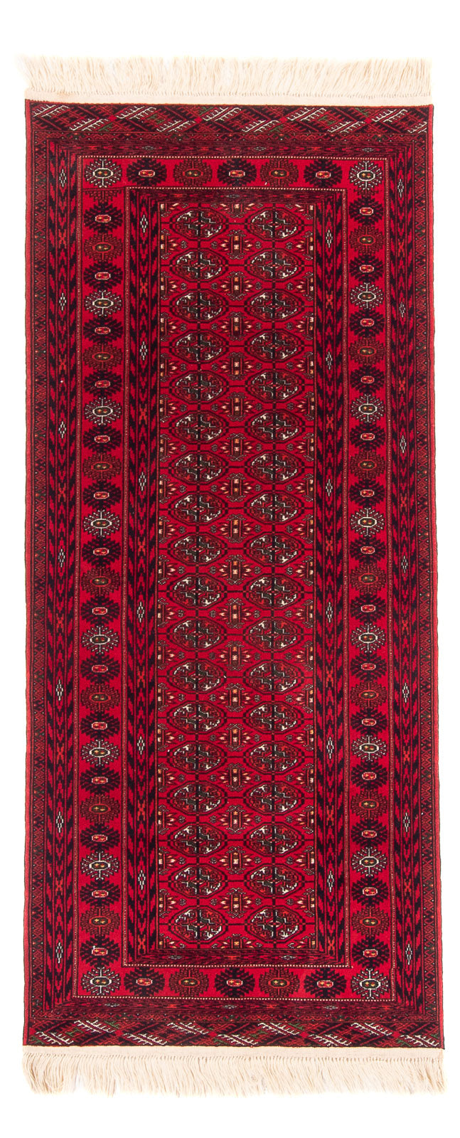 Afghan Teppich 82x190cm - Orientteppich - rot