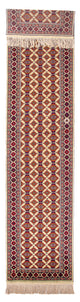 Afghan Teppich 90x390cm - Orientteppich - beige