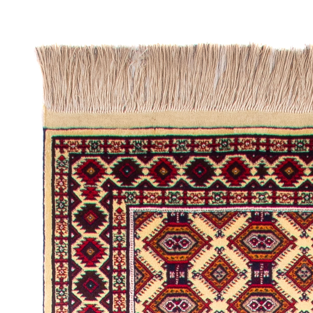 Afghan Teppich 90x390cm - Orientteppich - beige