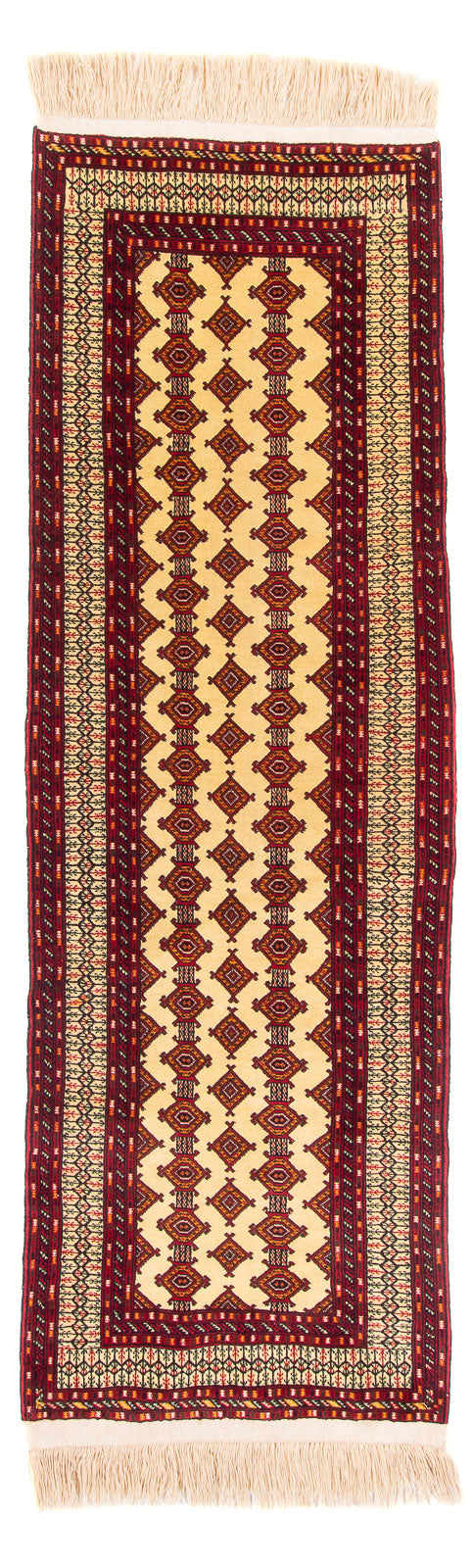 Turkaman Teppich 85x305cm - Orientteppich - beige