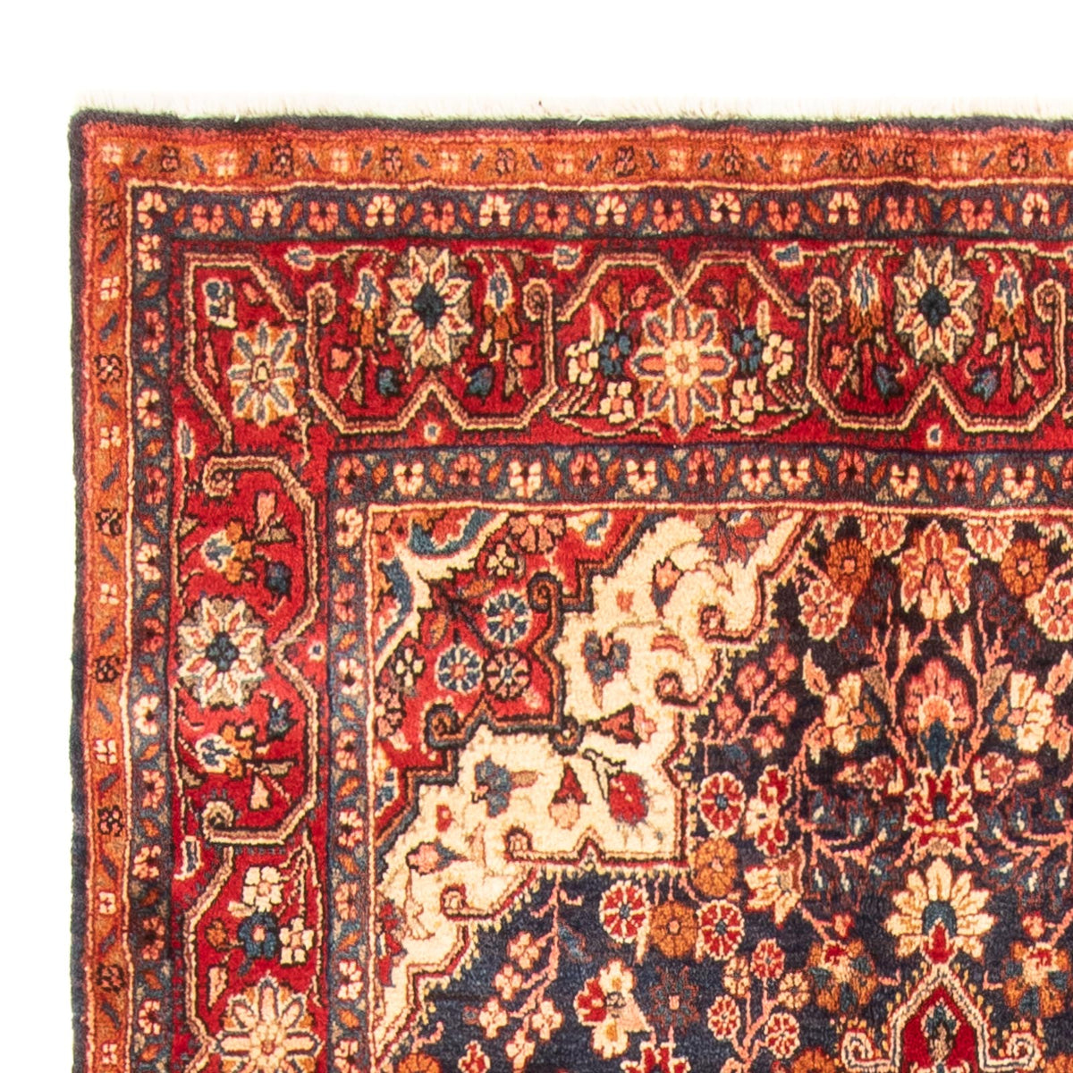 Malayer Teppich 134x264cm - Perserteppich - dunkelblau