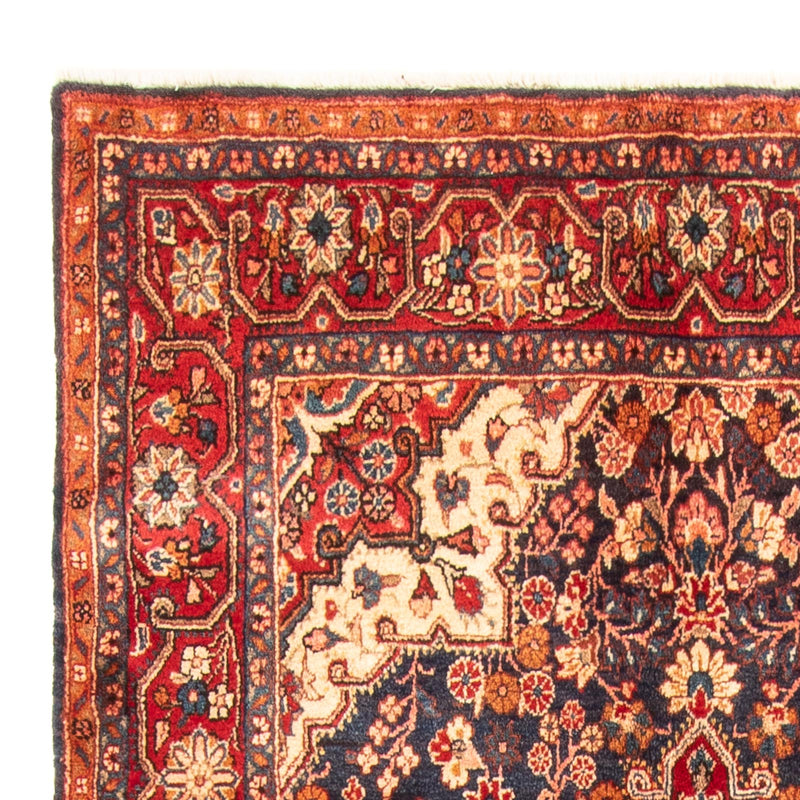 Malayer Teppich 134x264cm - Perserteppich - dunkelblau