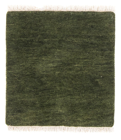 Gabbeh Teppich Indus 51x54cm - Wollteppich - grün