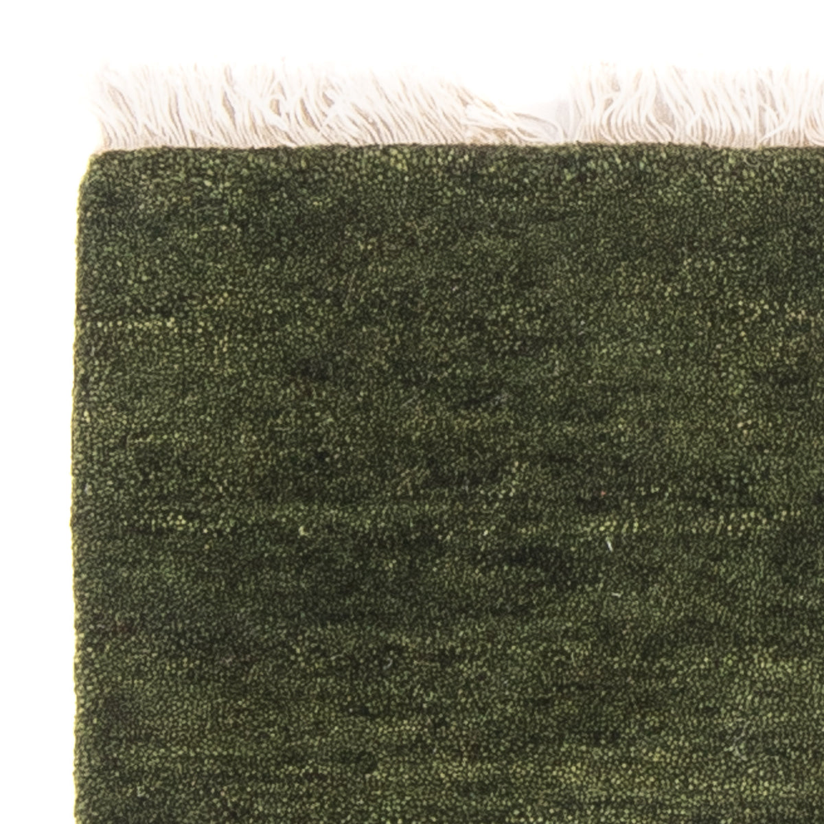 Gabbeh Teppich Indus 51x54cm - Wollteppich - grün