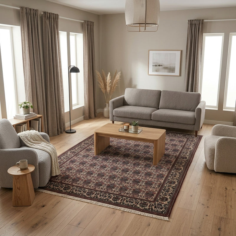 Yalameh Teppich 200x300cm - Perserteppich - dunkelbeige
