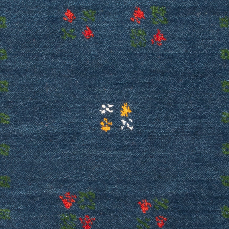 Gabbeh Teppich - Loribaft Softy - 60 x 90 cm - blau