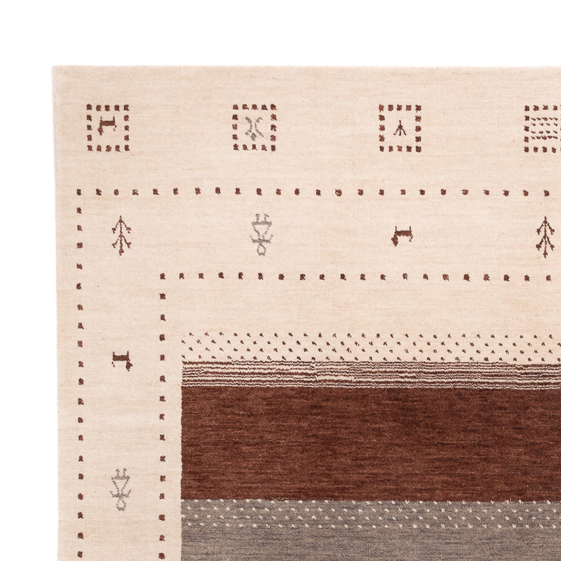 Loribaft Loom Teppich 170x240cm - Wollteppich - hellbeige