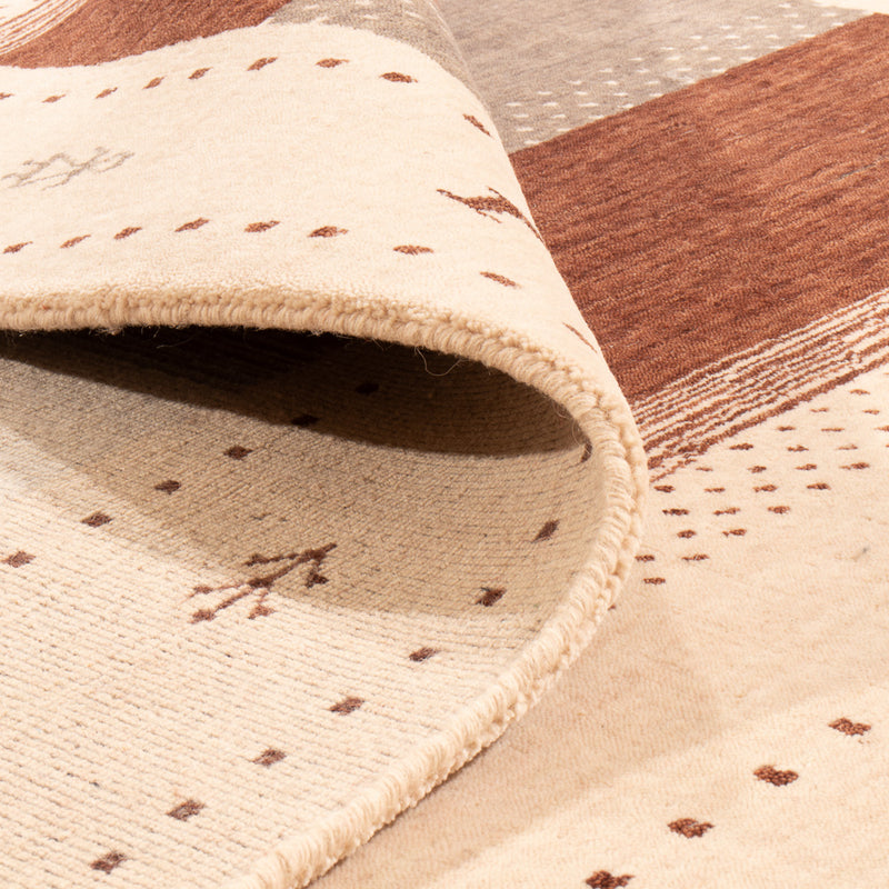 Loribaft Loom Teppich 170x240cm - Wollteppich - hellbeige