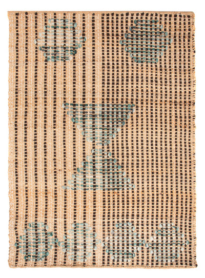 Juteteppich 60x90cm - dunkelbeige