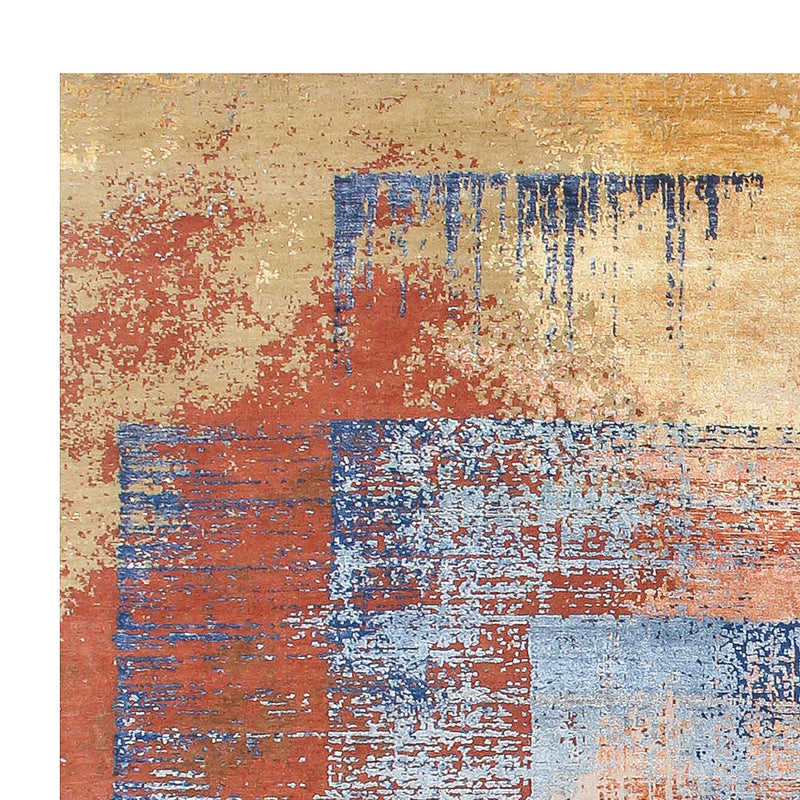 Designer Teppich 242x313cm - mehrfarbig