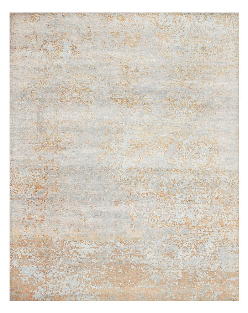 Designer Teppich 241x309cm - silber
