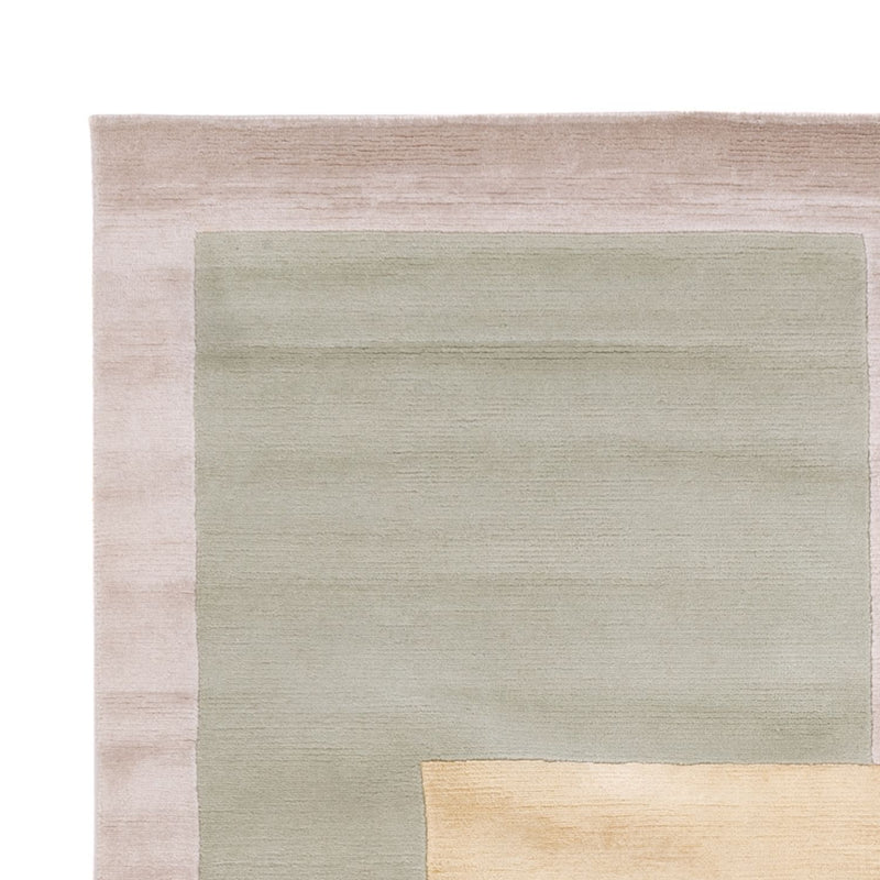 Designer Teppich 167x243cm - grün