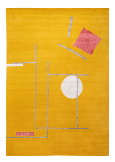 Designer Teppich 171x242cm - gold