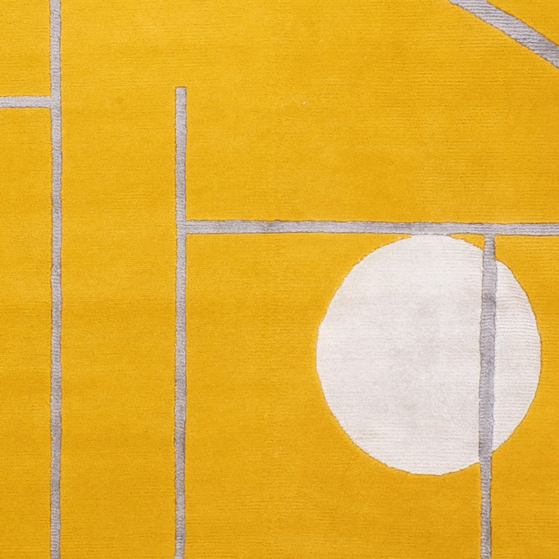 Designer Teppich 171x242cm - gold
