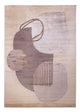 Designer Teppich 164x244cm - silber